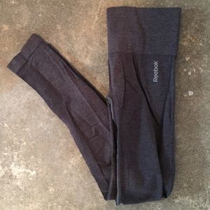 Gray Reebok cold weather leggings